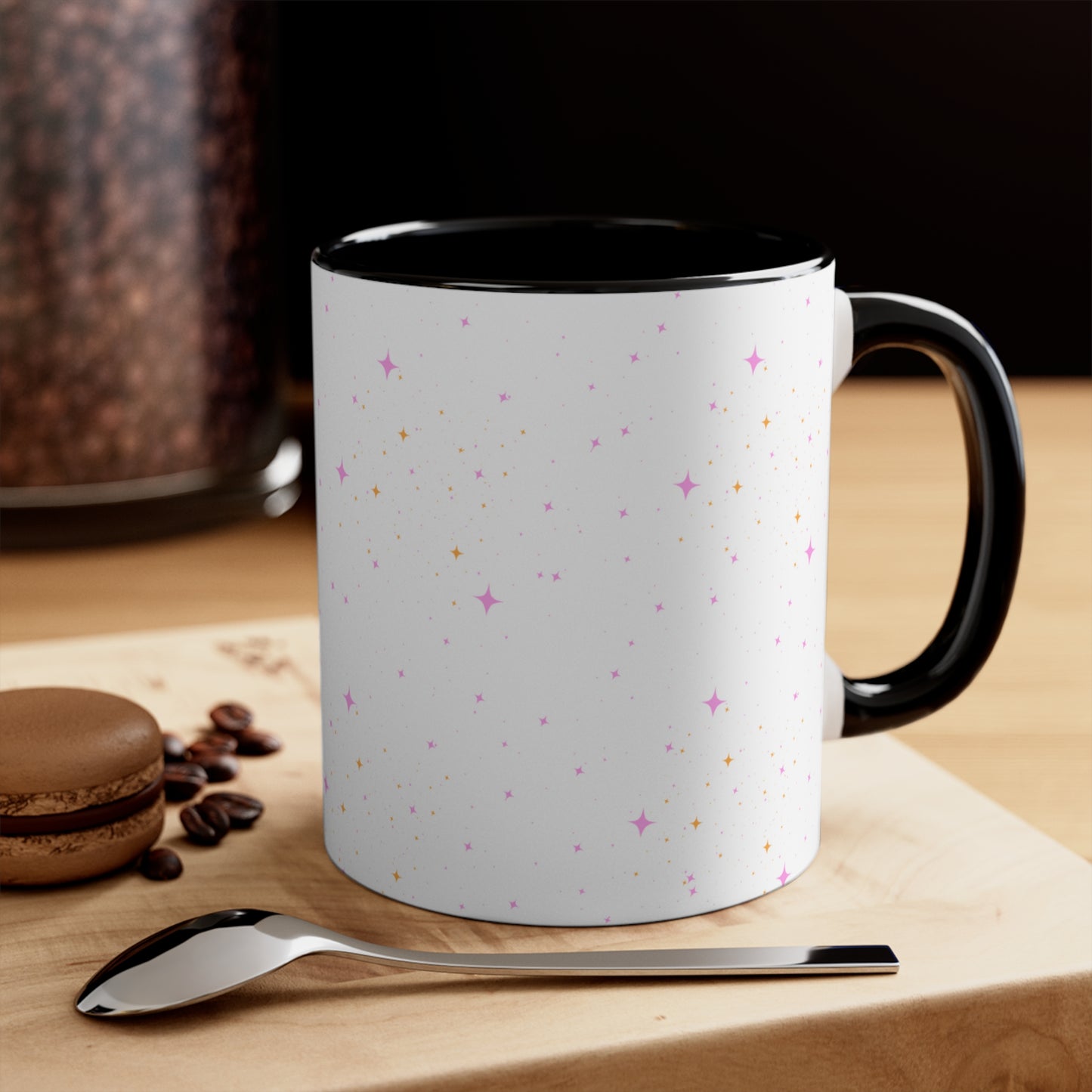BREW-TAS-TIC Halloween theme Coffee Mug, 11oz with comfortable C-handle in eye-catching 2-tone color scheme