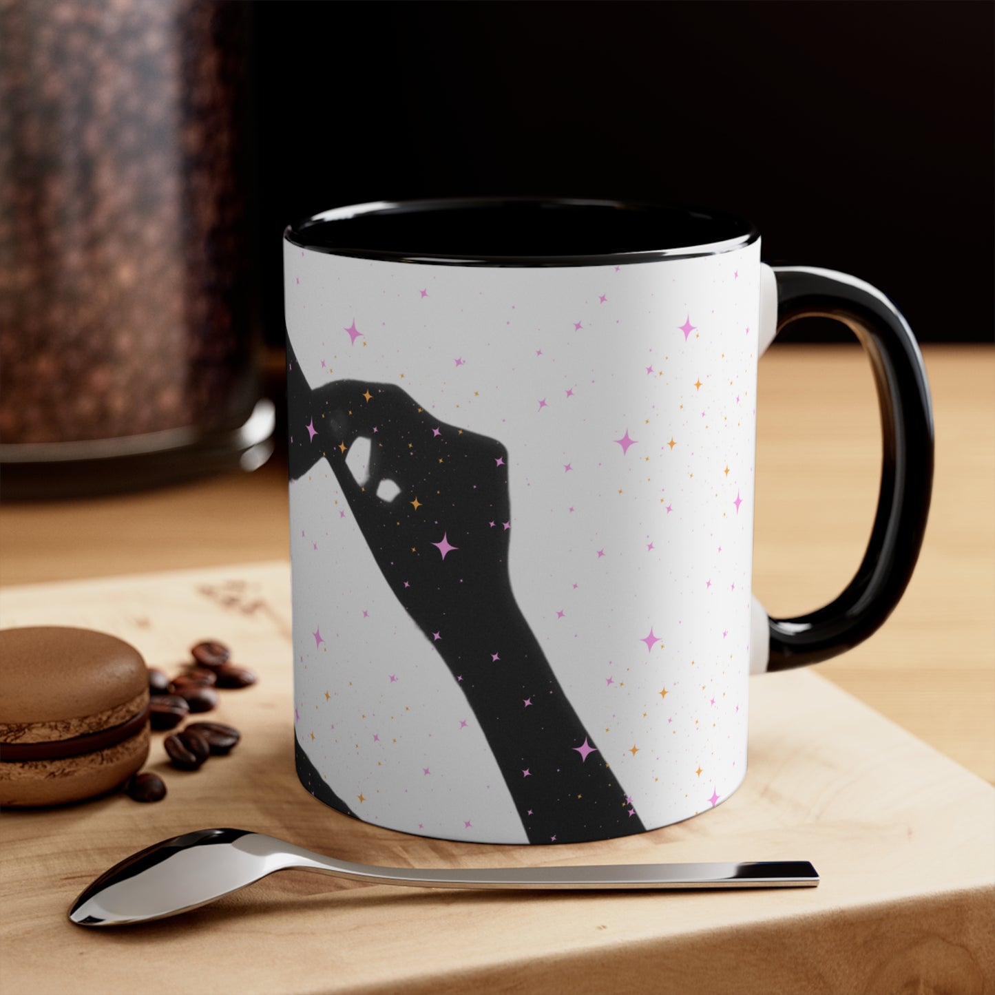 MAGIC BREW theme Halloween Coffee Mug, 11oz with comfortable C-handle in eye-catching 2-tone color scheme
